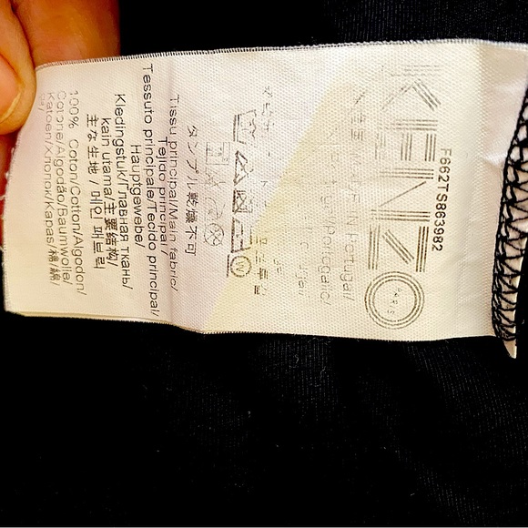 Kenzo XS/S black cap sleeve tshirt - Picture 6 of 7
